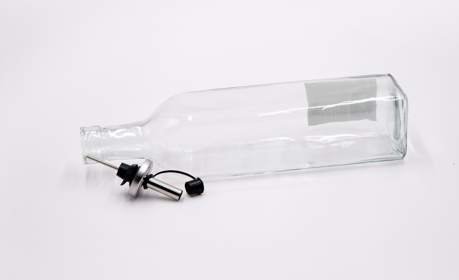 Essig Öl Spender Glasflasche mit Ausgießer 500 ml