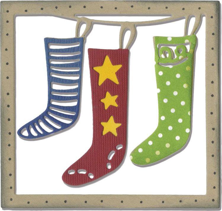 Sizzix Stanze Thinlits Christmas Stockings