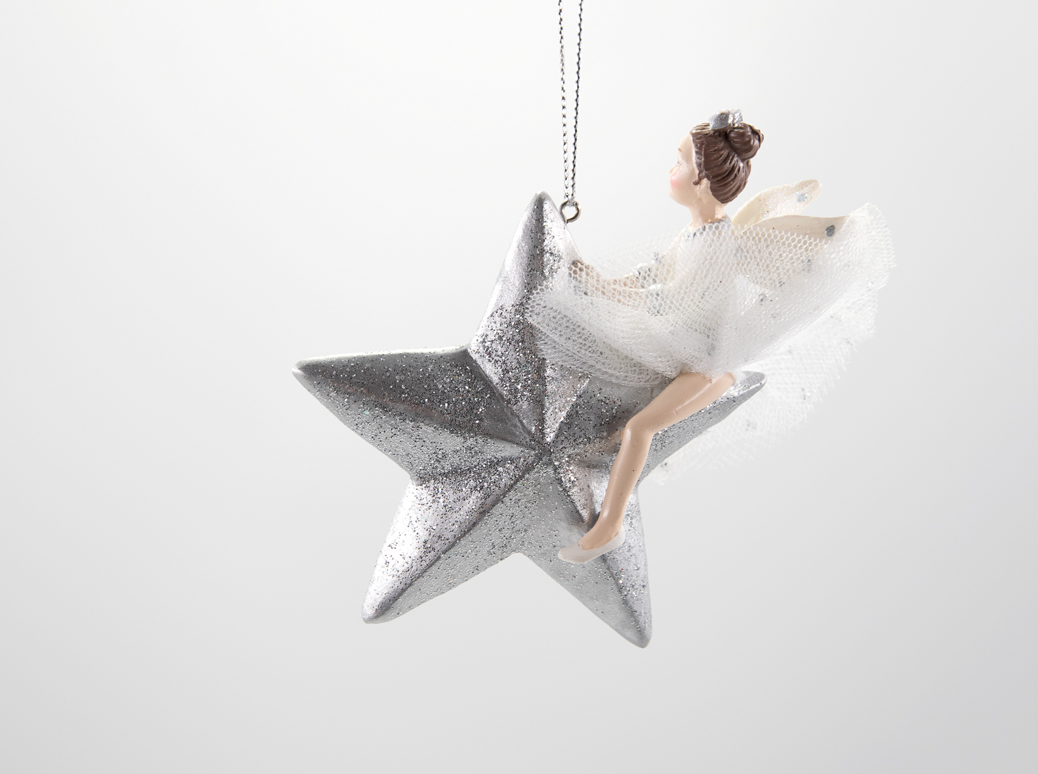 Ballerina auf dem Stern Weihnachtsschmuck 