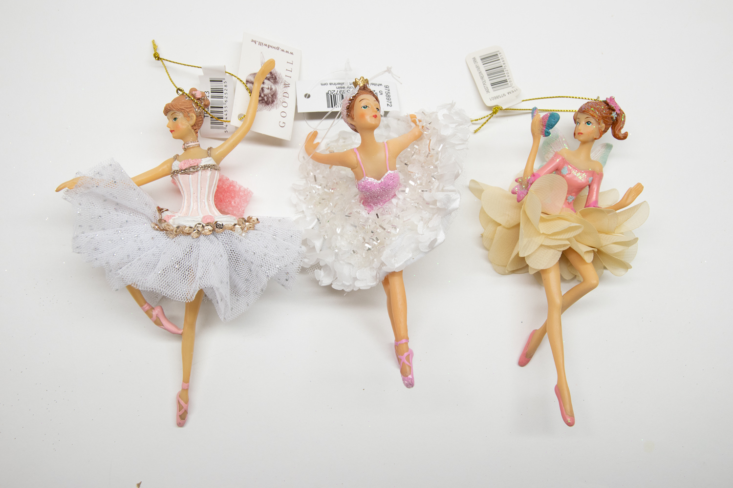 Ballerina 3er Set B-Ware Christbaumschmuck  