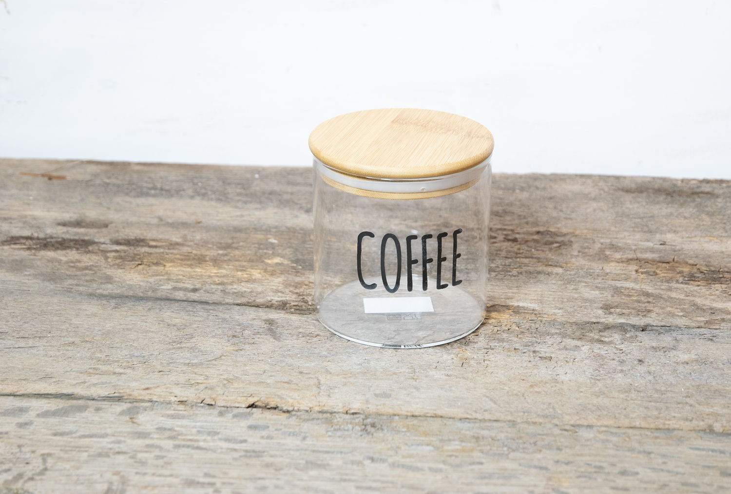 Vorratsdose Kaffee Glas mit Holzdeckel Landhausstil