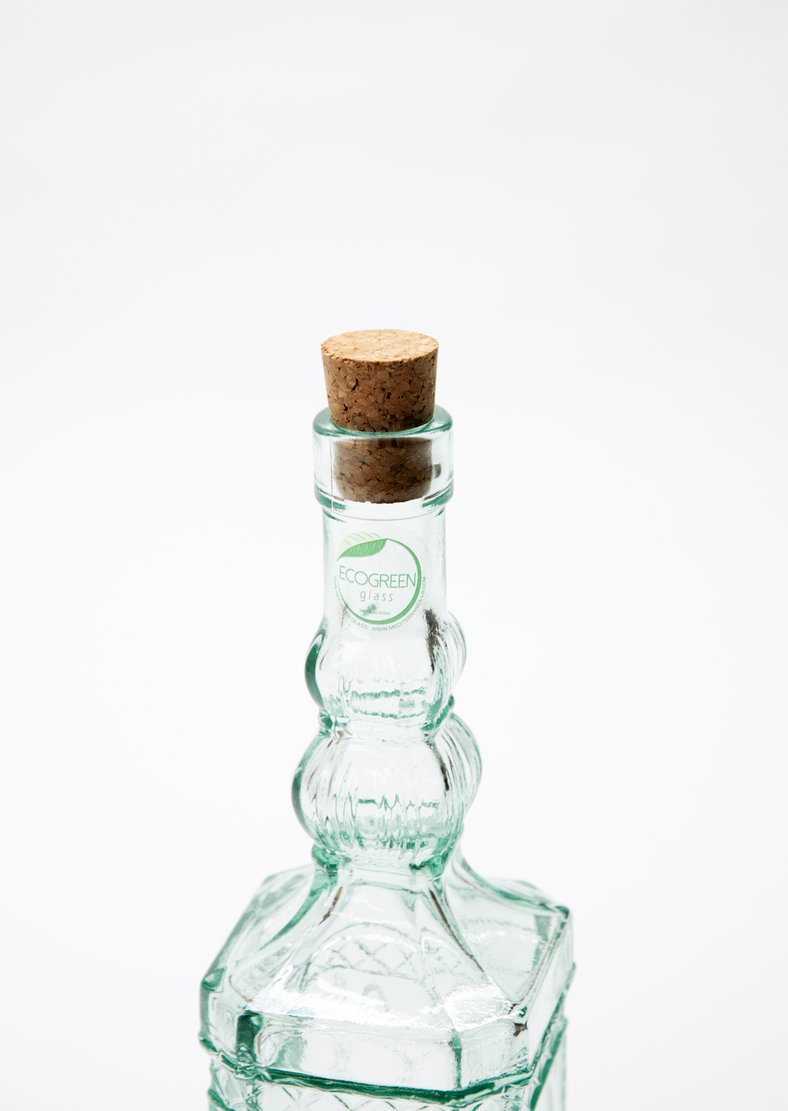 Ecogreen Flasche 500ml mit Kork Verschluss Decor