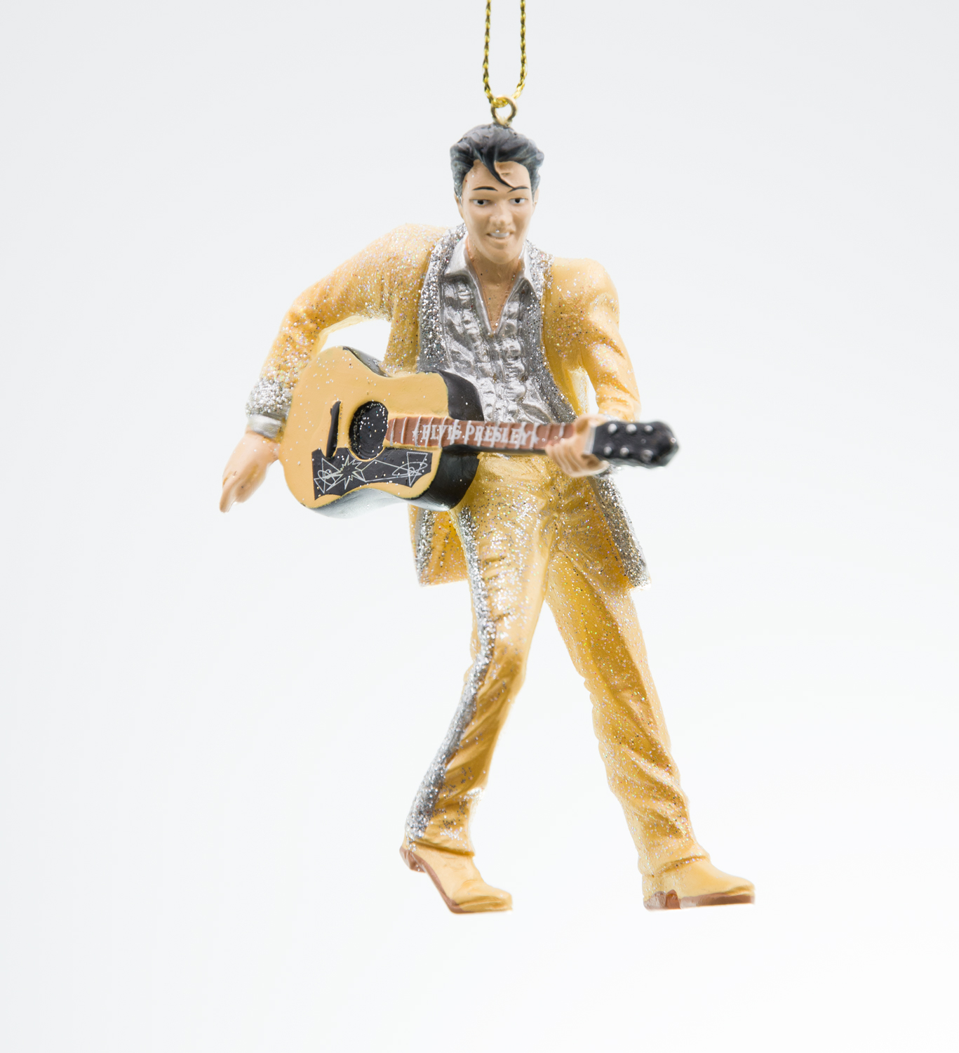 Kurt S. Adler Elvis Presley mit goldenen Anzug und Gitarre