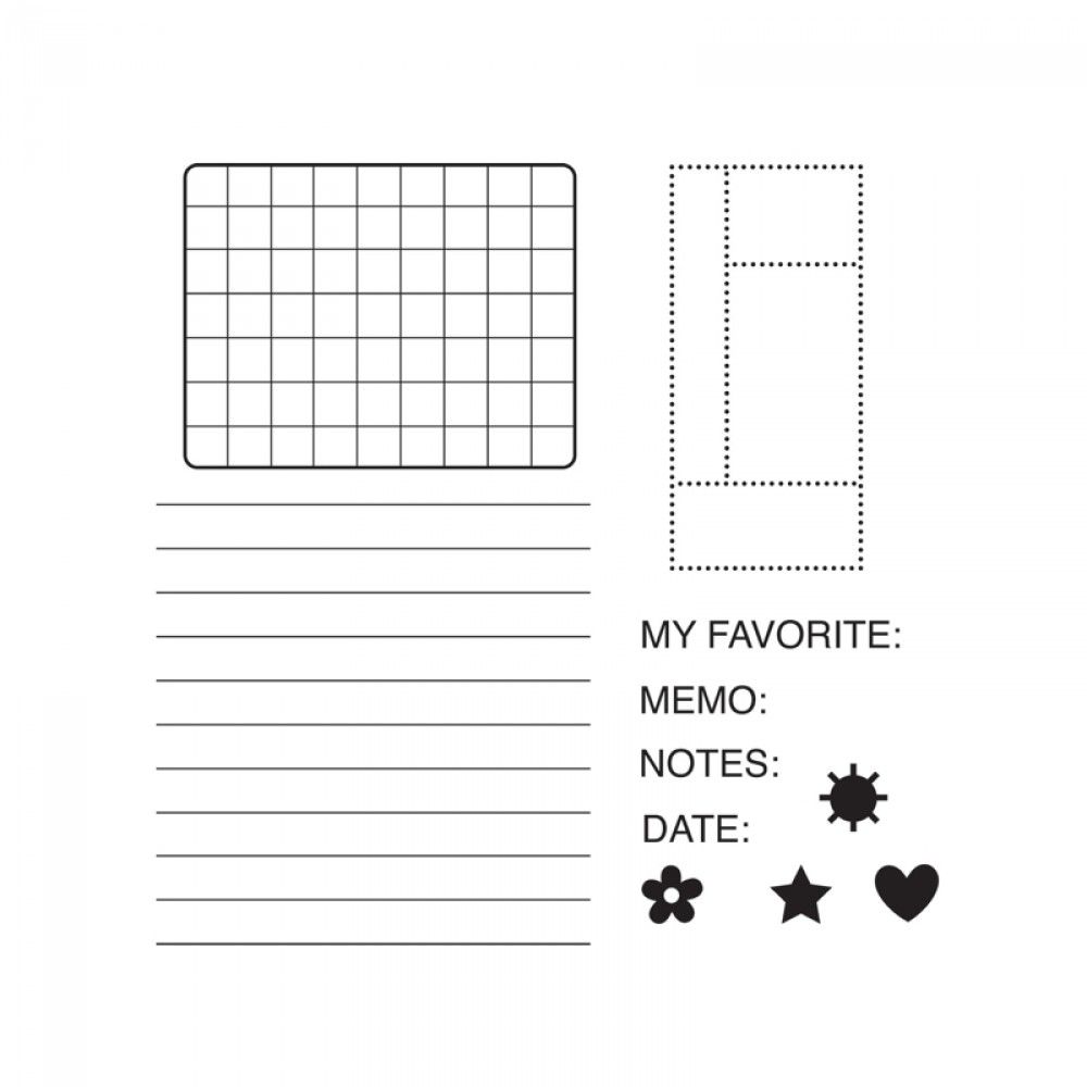 Framelits & Stamps Notebook Paper Tag & Ticket