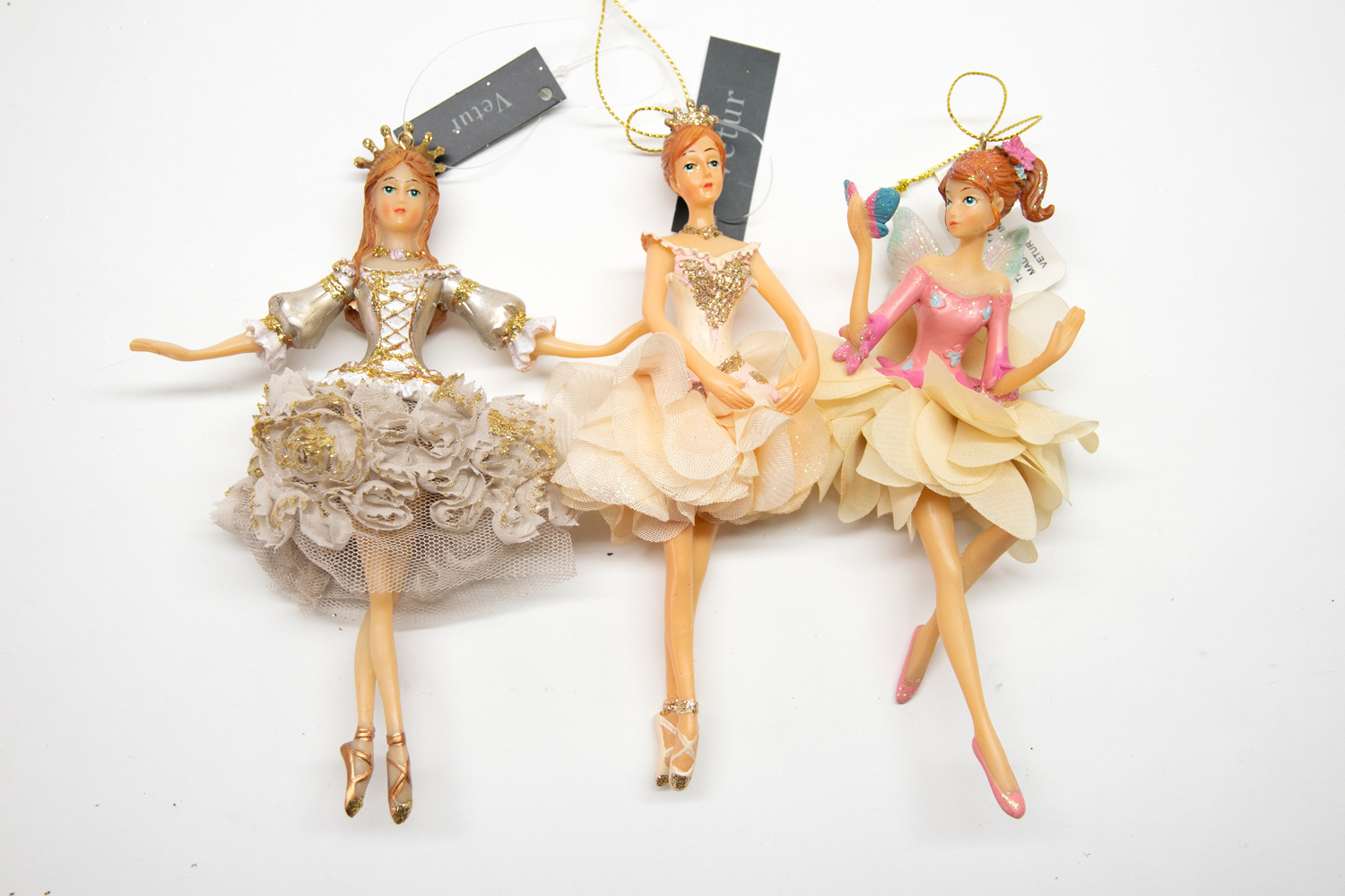 Ballerina 3er Set B-Ware Christbaumschmuck
