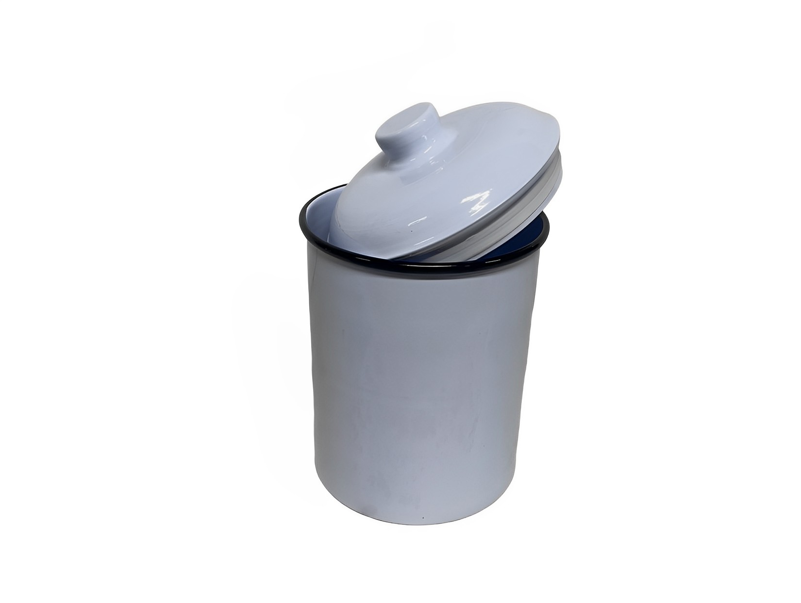 Teedose mit Deckel weiß lackiert SM516
