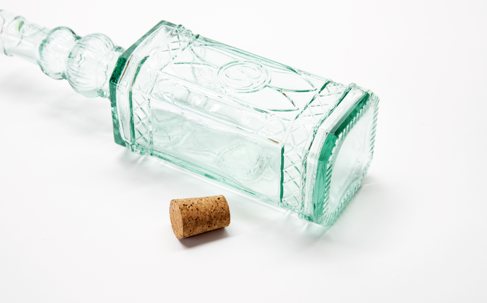Ecogreen Flasche 500ml mit Kork Verschluss Decor
