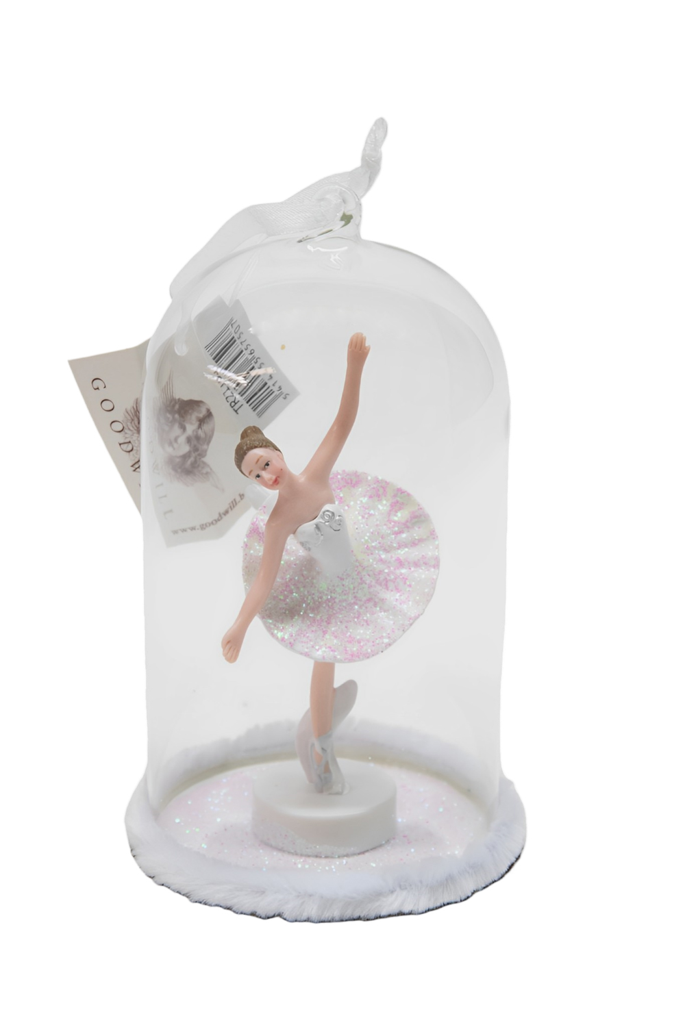 Good Will Ballerina in Glaskuppel Christbaumschmuck   