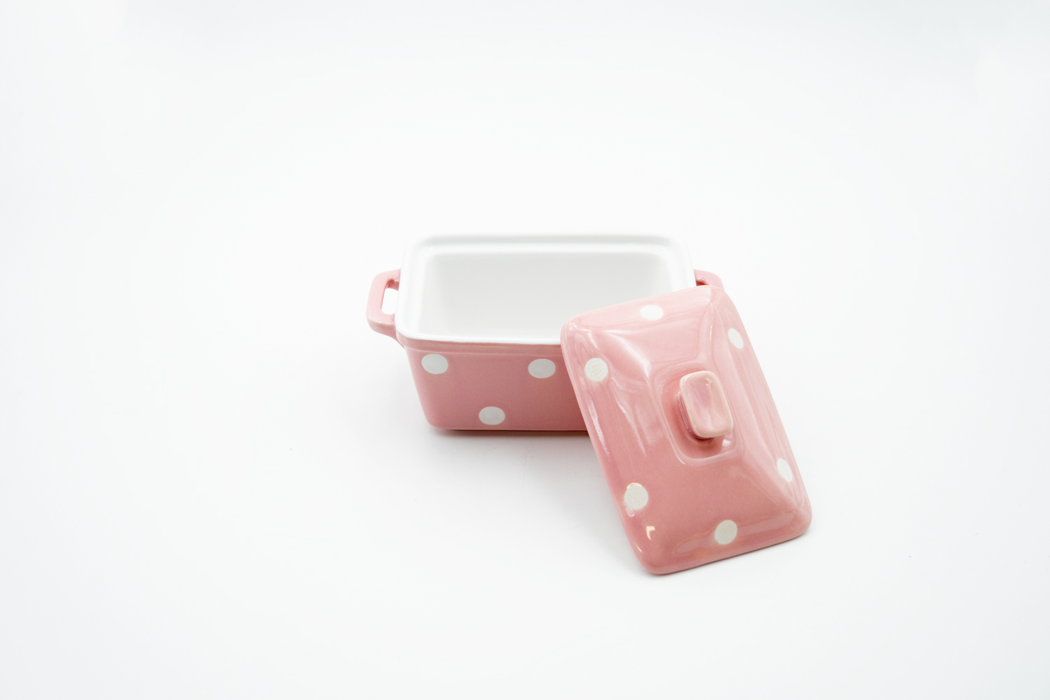 Butterdose Auflaufform Backform Keramik rosa Landhausstil