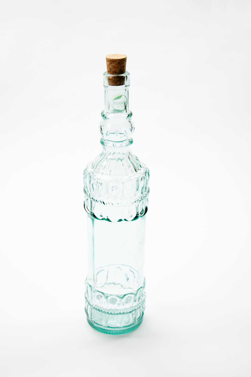 Ecogreen Flasche 700ml mit Kork Verschluss Decor