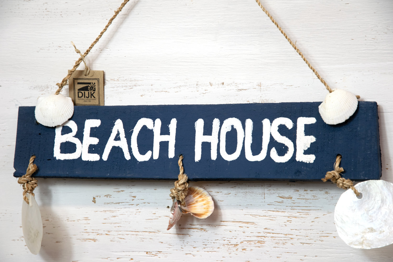 Türschild Beach House blau Holz Maritim  Landhausstil