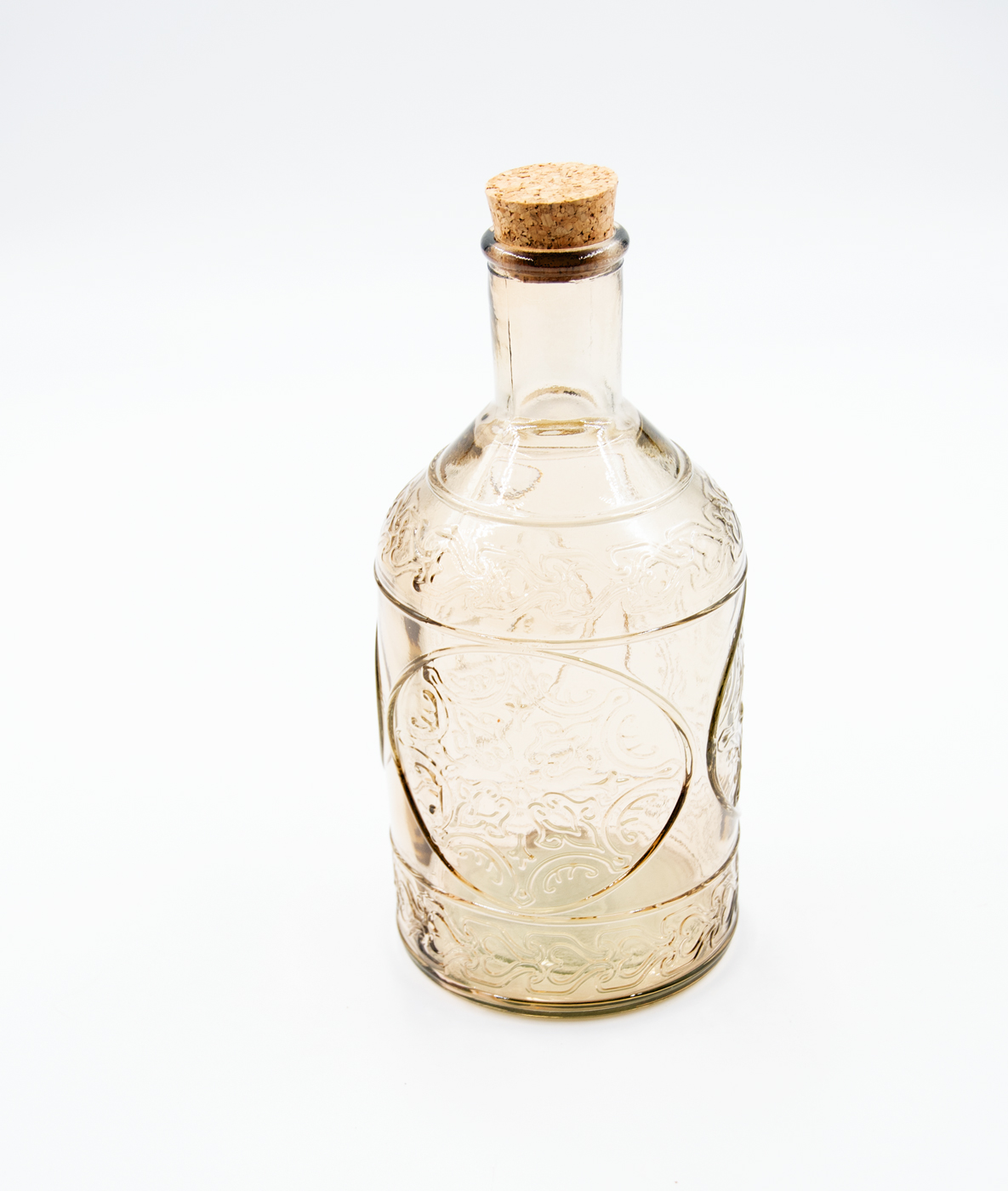 Glasflasche mit Korkverschluß & Essig / Öl Landhausstil