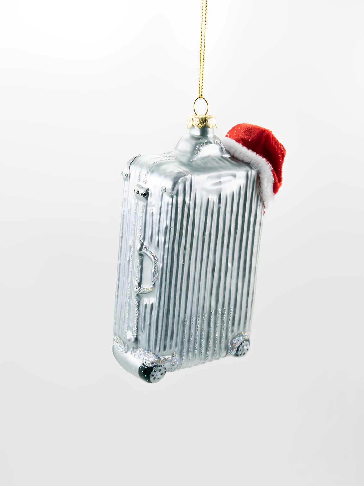 Weihnachtsschmuck Hänger Koffer mit Weihnachtsmütze
