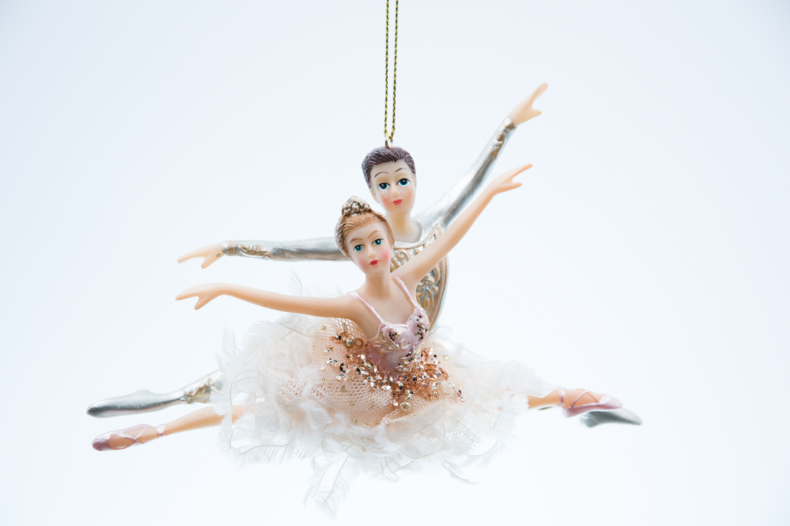Goodwill Dance Fluffy Ballet Couple Tanzendes Paar Christbaumschmuck