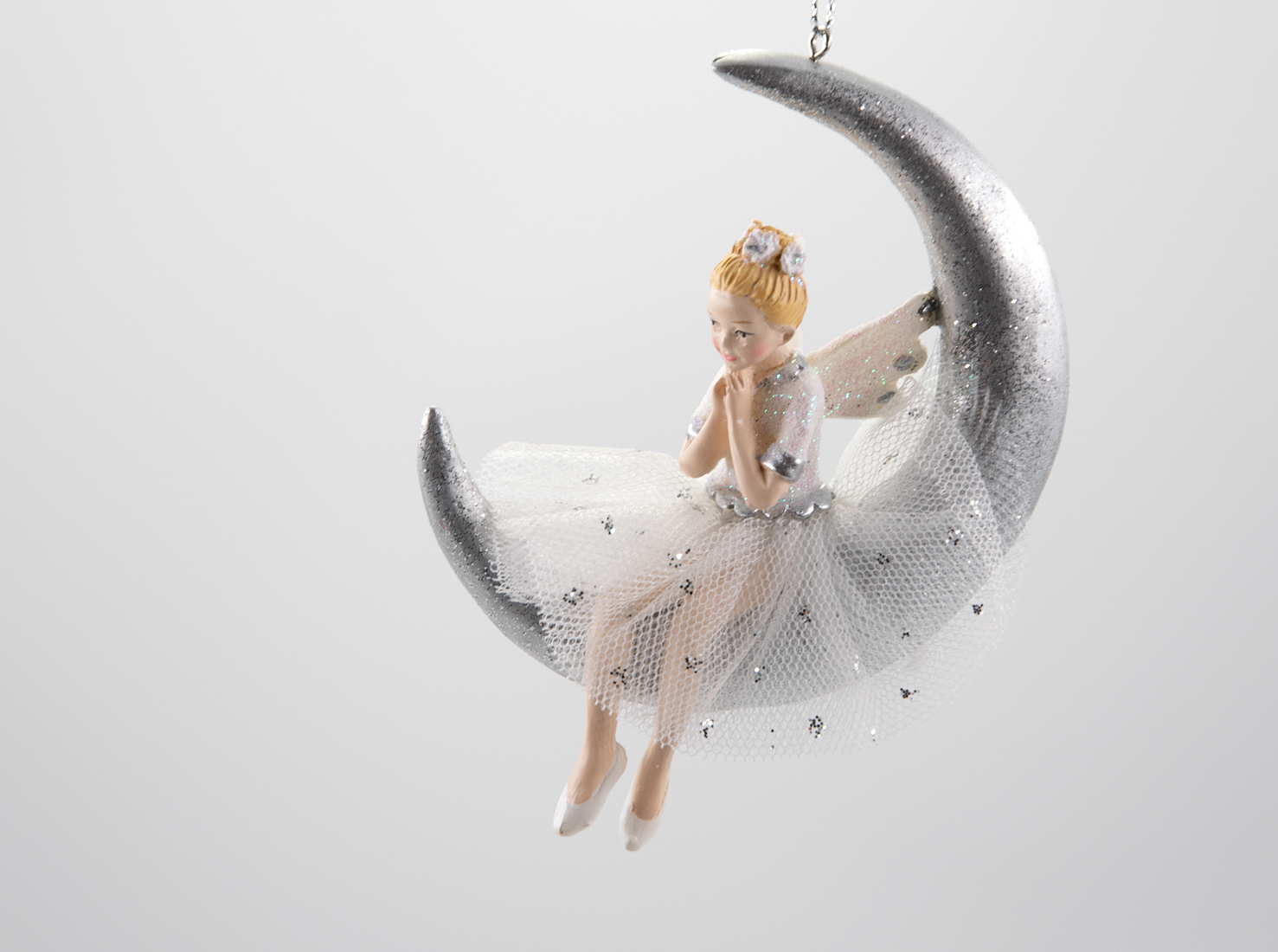 Ballerina auf dem Mond Weihnachtsschmuck 