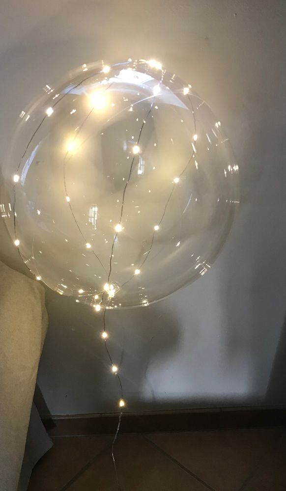 Leuchtballon mit 30er LED Kette Weihnachtsschmuck