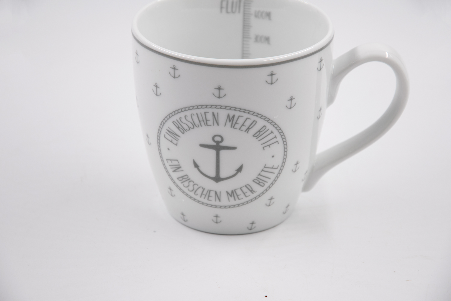 Kaffeetasse Ein Bisschen Meer Bitte Porzellan 450ml Maritim Landhausstil