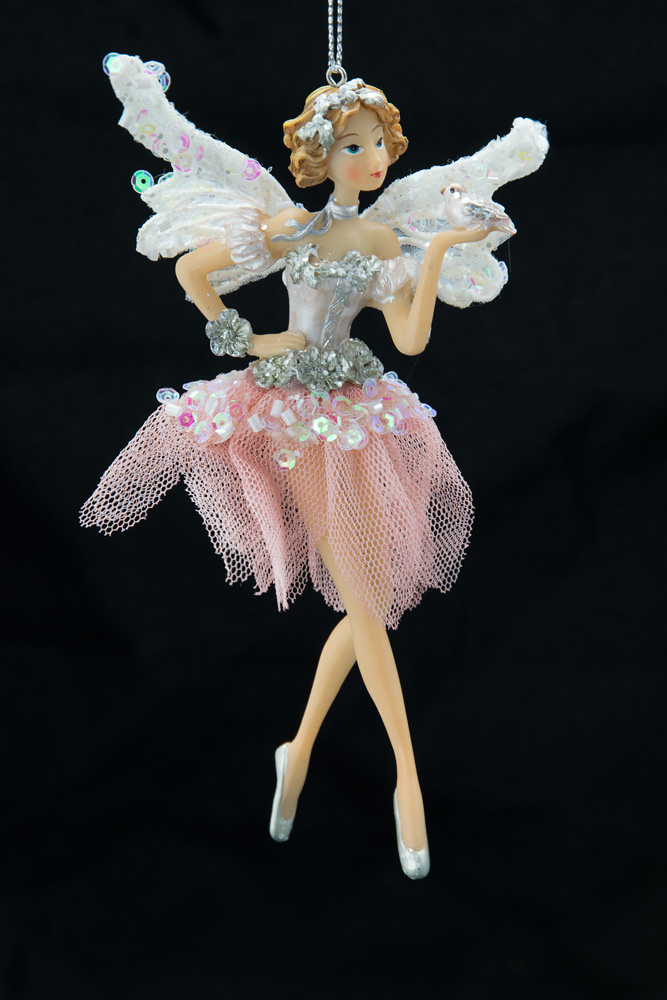 Ballerina mit Vogel Schmetterling